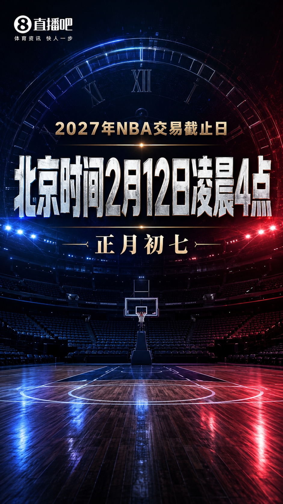 交易截止日敲定：正月初七凌晨4点，NBA各队仅一周续约窗口