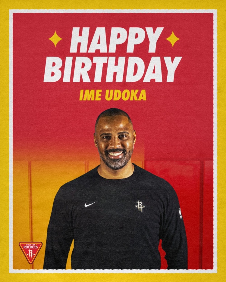 火箭官推祝乌度卡49岁生日快乐