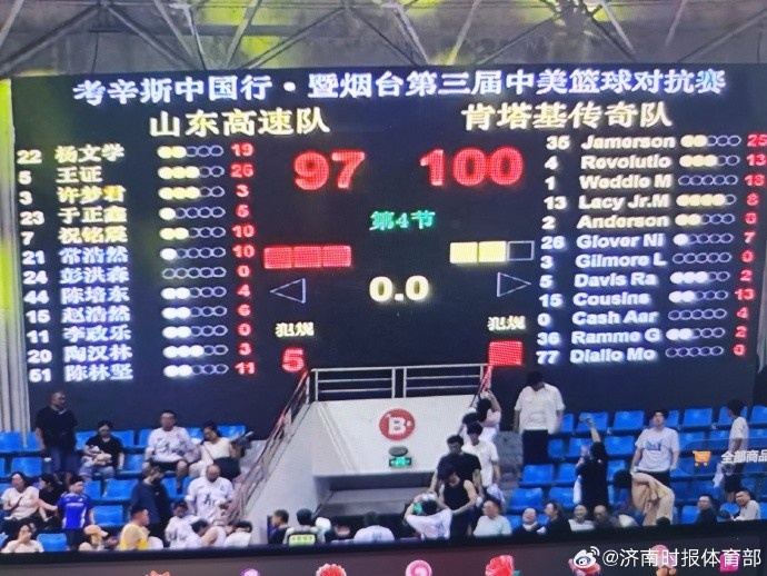 热身赛-王证26分 山东男篮不敌考辛斯领衔的美国肯塔基传奇队