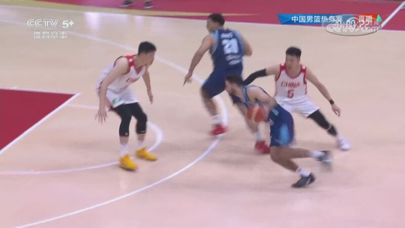 [CCTV全场集锦]🏀热身赛-中国男篮力克乌拉圭 贺希宁17分 焦泊乔14分